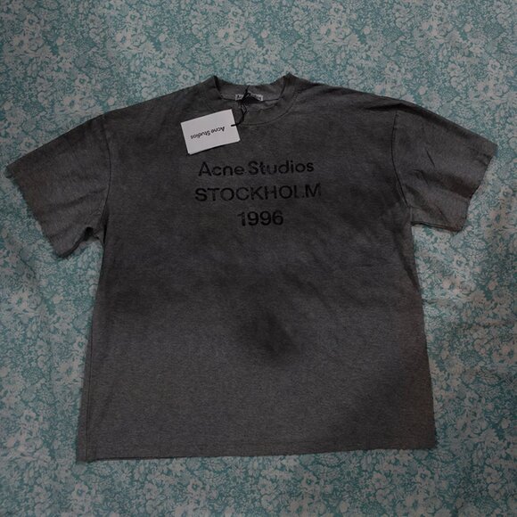 Acne Studios Black Short-Sleeved T-Shirt - Picture 1 of 6